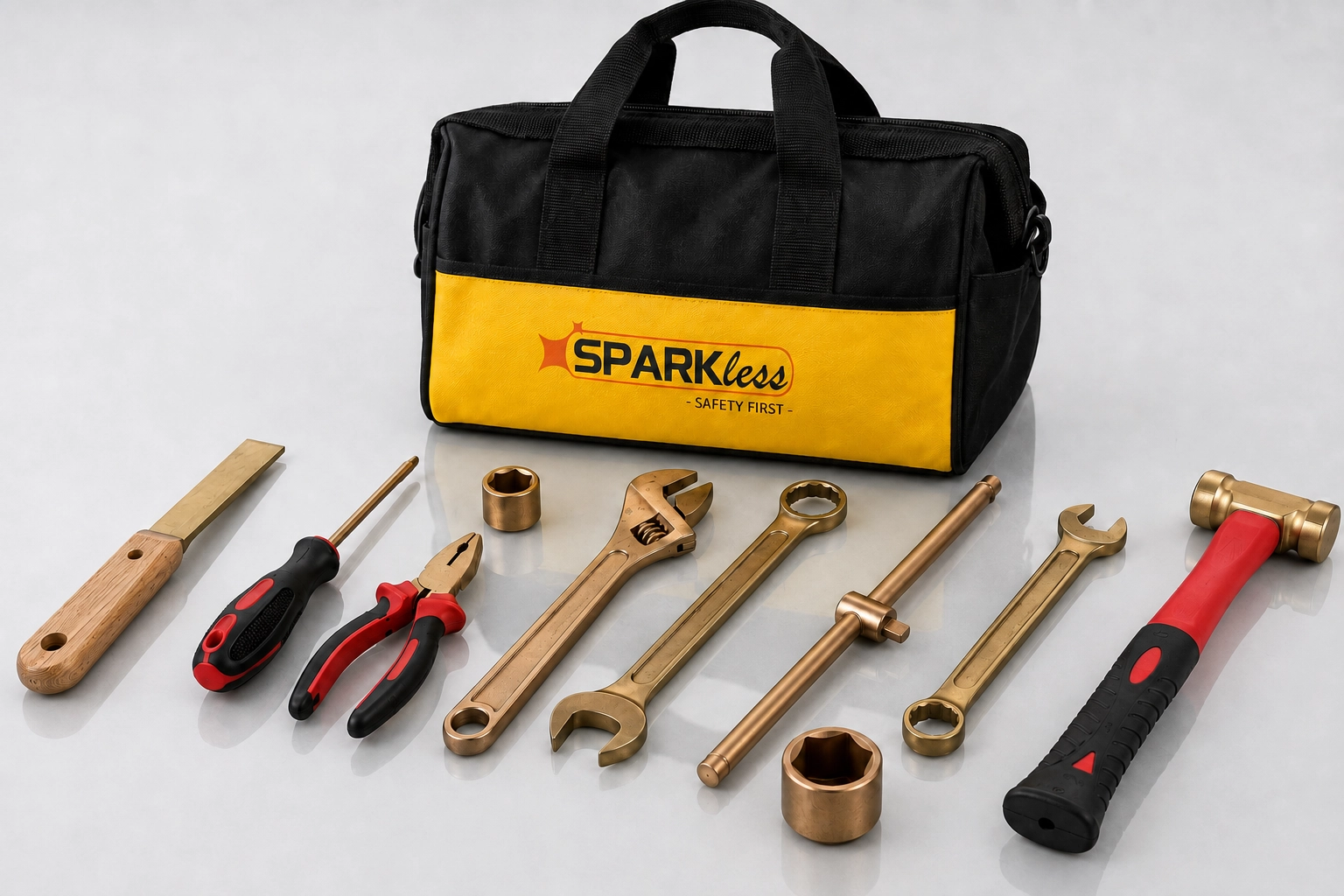 Non-Sparking BeCu Railway Toolkit